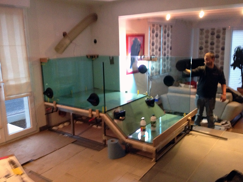 Fabrication d'aquarium sur mesures.