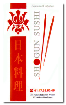 coordonées du restaurant Shogun Sushi