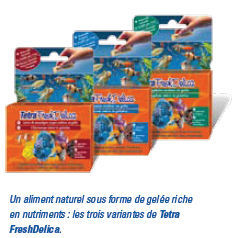 gelée nouritture pour poissons et crevettes de tetra