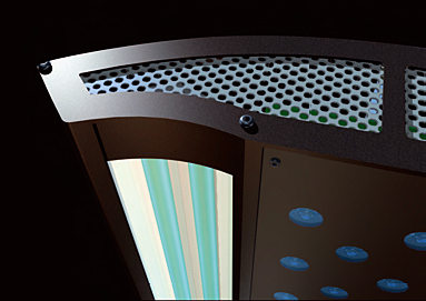 Rampe mixte LED et T5 Giesemann