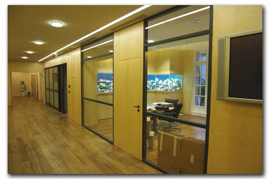 aquarium meuble en sycomore