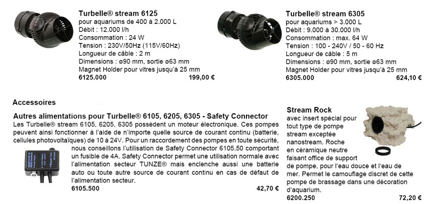 La gamme qui pulse fort chez les nano stream 2, les 6125 et 6305